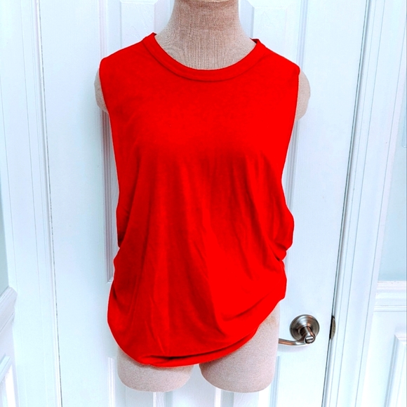Free People Tops - 3/$15 Free People Red Sleeveless CrissCross Back S